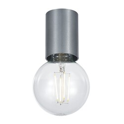 BABU plafondlamp geborsteld staal, E27 excl.