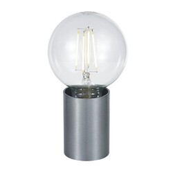 BABU tafellamp geborsteld staal, E27 fitting