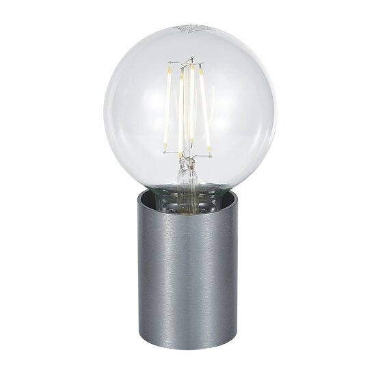 Fantasia BABU lampe de table en acier brossé, Ø56 x 80 mm, culot E27, ampoule non incluse, IP20