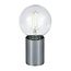 Fantasia BABU table lamp in brushed steel, Ø56 x 80 mm, E27 socket, bulb not included, IP20