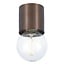 Fantasia BABU plafón bronce cepillado, Ø80 x 84 mm, portalámparas E27 sin bombilla, IP20, 220-240V