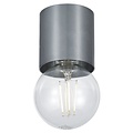 Fantasia BABU ceiling light in brushed steel, Ø80 x H84 mm, E27 socket (bulb excl.), IP20.