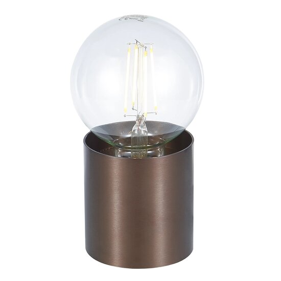 Fantasia BABU table lamp in brushed bronze, 1x E27 socket (bulb not included), Ø80x84mm, IP20