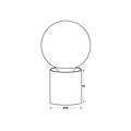 Fantasia BABU tafellamp geborsteld brons, 1x E27 fitting (excl. lichtbron), Ø80x84mm, IP20