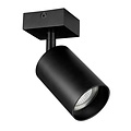 Fantasia Taboo GU10 Aufbauspot, 1 Lichtpunkt, schwarzes Aluminium, schwenkbar, IP20, Leuchtmittel nicht enthalten, 60x145mm