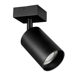Taboo GU10 opbouwspot zwart, richtbaar