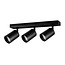 Fantasia TABOO spot plafonnier GU10 3 lumières en aluminium noir, orientable, IP20, ampoule non incluse