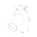 Fantasia TABOO foco empotrable orientable para bombilla GU10 (excl.), aluminio negro, 124 x 145 mm, IP20