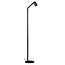 Fantasia Taboo lámpara de pie, casquillo GU10 (bombilla no incluida), negro, aluminio, orientable, IP20, 135 cm