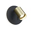 Fantasia DUSK Wandleuchte GU10 (exkl.), schwarz mit gebürstetem Gold, Aluminium, IP20, 151 mm breit