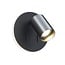 Fantasia Dusk applique murale noire et acier brossé, douille GU10 (hors ampoule) et LED intégrée 5,5W 2700K