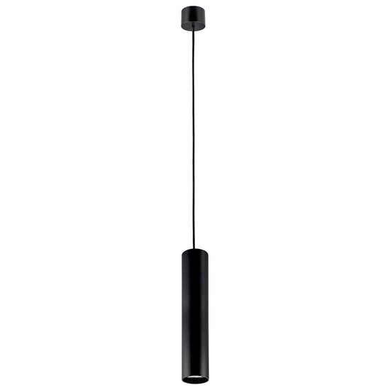 Fantasia TABOO pendant light, black aluminium, GU10 socket (bulb not included), length 1840 mm, diameter 56 mm, IP20.