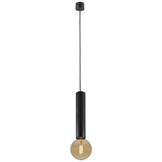 Fantasia Taboo pendant light in black, E27 socket, 56 mm diameter, 184 cm cord length, bulb not included