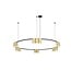 Fantasia ISE hanglamp met 15x GU10 fitting (excl. lichtbron), Ø100 cm, aluminium, geborsteld goud en zwart, IP20