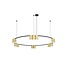 Fantasia ISE pendant light with 15x GU10 sockets (bulbs excl.), Ø100cm, aluminium, brushed gold and black, IP20