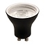 Fantasia Deep Deco Base GU10 LED lamp 8W 2700K, zwart, dimbaar, 700 lumen warm wit
