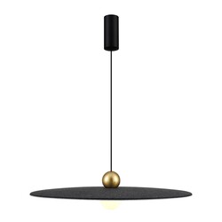JUTTU LED pendant light Ø600mm felt dark grey/light grey