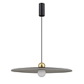 Fantasia JUTTU LED pendant light Ø600mm, felt, 8W, 2700K warm white, dimmable, dark grey/light grey