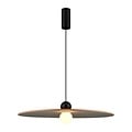 Fantasia JUTTU LED hanglamp Ø600mm, 8W dimbaar, 2700K warm wit licht, kap in vilt (rPET) bruin/grijs, IP20