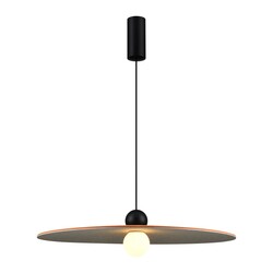 JUTTU LED pendant light Ø600mm dimmable felt brown/grey