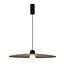Fantasia JUTTU LED hanglamp Ø600mm, 8W dimbaar, 2700K warm wit licht, kap in vilt (rPET) bruin/grijs, IP20