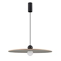 Fantasia JUTTU LED hanglamp Ø600mm, 8W dimbaar, 2700K warm wit licht, kap in vilt (rPET) bruin/grijs, IP20