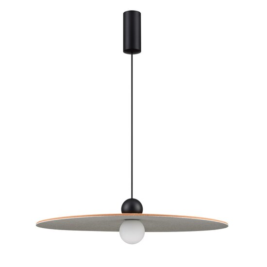 Fantasia JUTTU LED pendant light Ø600mm, 8W dimmable, 2700K warm white light, felt (rPET) shade brown/grey, IP20