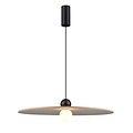 Fantasia JUTTU LED hanglamp Ø600mm, 8W dimbaar, 2700K warm wit licht, kap in vilt (rPET) bruin/grijs, IP20
