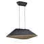 Fantasia ITZU LED pendant light 550x550mm, felt dark grey/light grey, dimmable, 2700K warm white, 8.7W