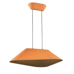 ITZU LED Pendant Light 550mm Dimmable Felt Brown/Grey
