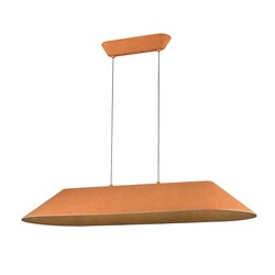 FONIC LED pendant lamp 1090mm felt brown/grey dimmable