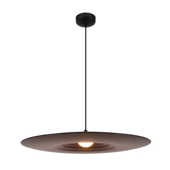 Fantasia ELYSIUM LED pendant light, Ø75 cm, black aluminium, dimmable, 2700K warm white light