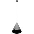 Fantasia MIRAGO pendant light, Ø350mm, grey/black, for 1x E27 bulb max 60W, 220-240V, IP20