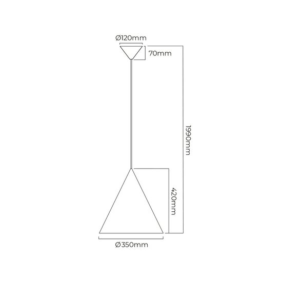 Fantasia MIRAGO pendant light, Ø350mm, grey/black, for 1x E27 bulb max 60W, 220-240V, IP20