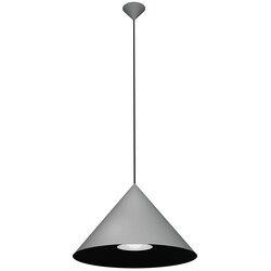 MIRAGO E27 hanglamp Ø55 cm grijs / zwart rond