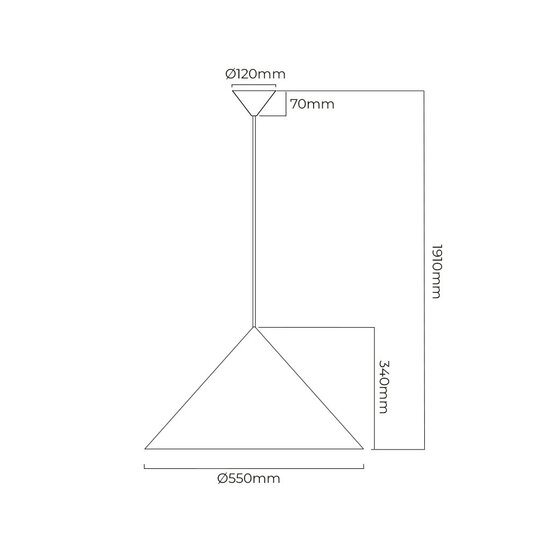 Fantasia MIRAGO E27 pendant light, Ø55 cm, grey/black, fits an E27 bulb up to 60 watts