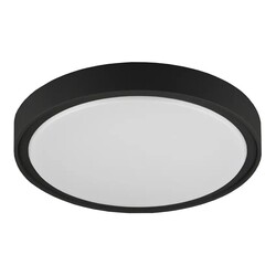 QIJO runde schwarze Deckenleuchte LED IP65