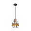 Fantasia JOTI hanglamp, E27-fitting (excl. lichtbron), Ø18 cm, hoogte 20 cm, zwart met koperkleur, staal, IP20