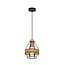 Fantasia JOTI pendant light, E27 socket (bulb not included), Ø18 cm, height 20 cm, black with copper, steel, IP20