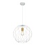 Fantasia ONDA pendant light with 1x E27 socket, white with brushed gold accents, 39 cm diameter