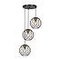Fantasia ONDA pendant lamp 3x E27, steel, black with brushed gold, 1200 x 420 mm, IP20