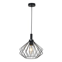 Angulo pendant lamp 1x E27 black, steel, IP20