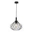 Fantasia Angulo Pendelleuchte 1x E27, schwarzes Stahlgehäuse, Durchmesser 300 mm, Höhe 200 mm, IP20, 220-240V