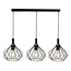 Fantasia Angulo pendant light with 3x E27 socket (max. 60W), black steel frame, 1200 x 950 mm, IP20 indoor use