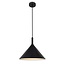 Fantasia KOTO pendant light, black / black / white, Ø295mm, E27 socket max. 60W, IP20, 220-240V
