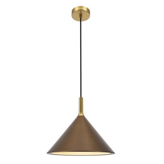 Fantasia KOTO pendant light with E27 socket, 295 mm diameter, IP20, bronze/gold/white, 220-240V.