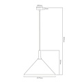 Fantasia KOTO pendant light with E27 socket, 295 mm diameter, IP20, bronze/gold/white, 220-240V.