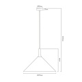 Fantasia KOTO pendant light with E27 socket, 395mm diameter, bronze, gold and white finish, IP20