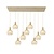 Fantasia RAGA pendant light with 9x E27 fitting, beige, Deco collection