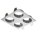 Fantasia ZOOM ceiling light with 4x GU10 fitting, aluminium finish, bulbs not included